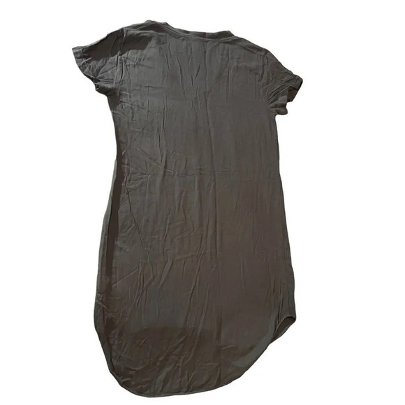 Anthropologie Cloth & Stone Grey Vneck Tshirt Shift Dress Size Small - Picture 5 of 5
